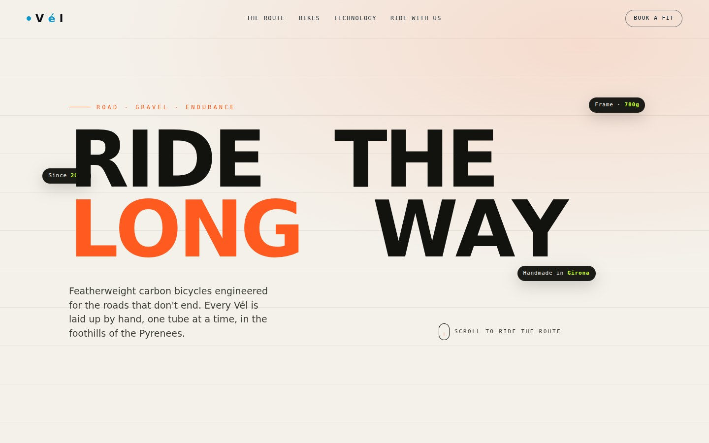 Vél — Bicycle Product Template
