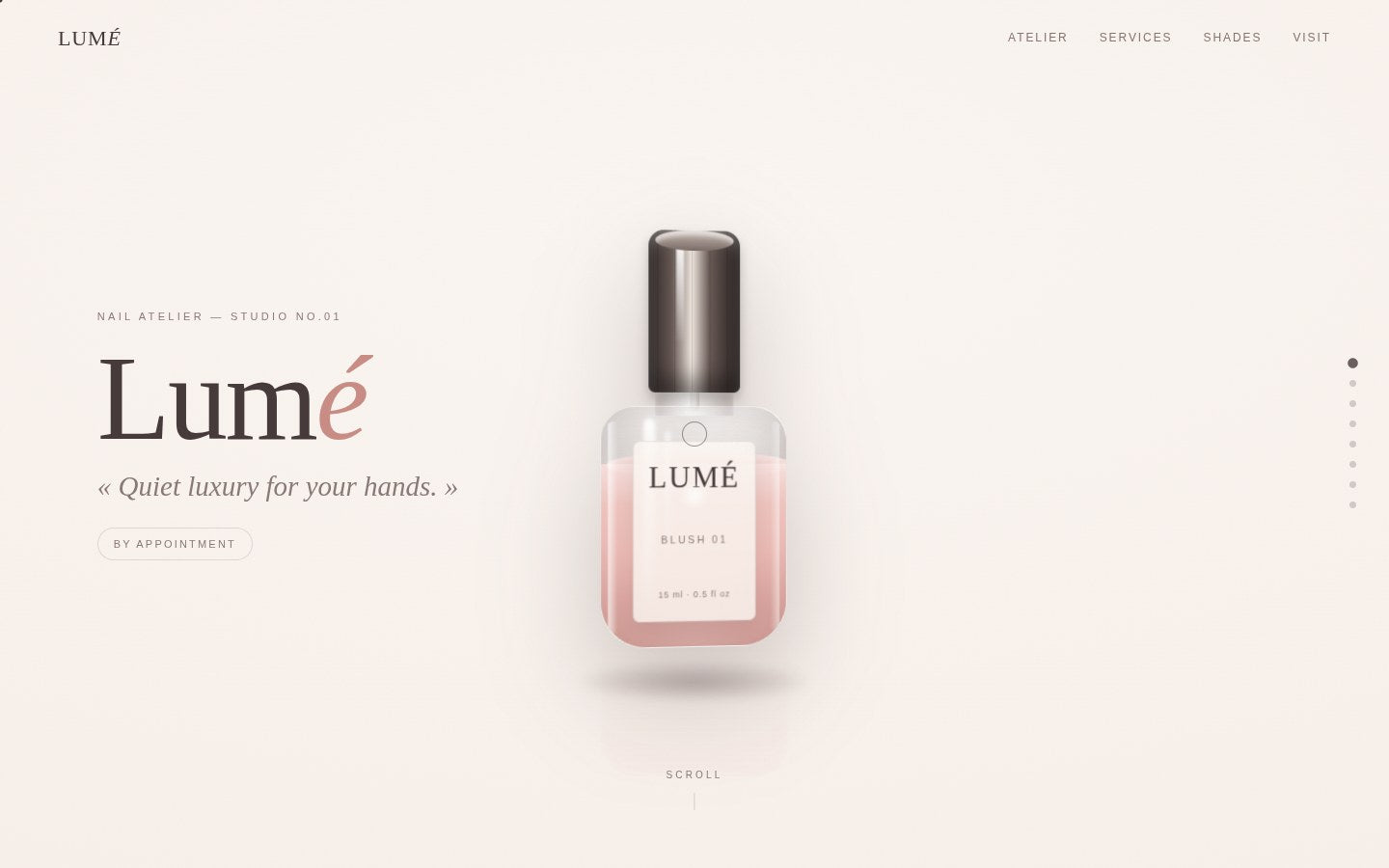 Lumé — Nail Salon Template