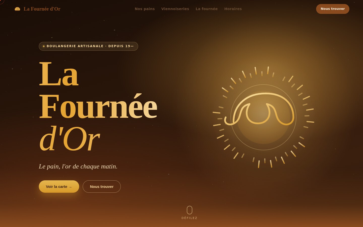 La Fournée d'Or — Bakery Template
