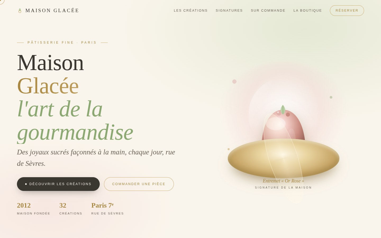 Maison Glacée — Pâtisserie Template