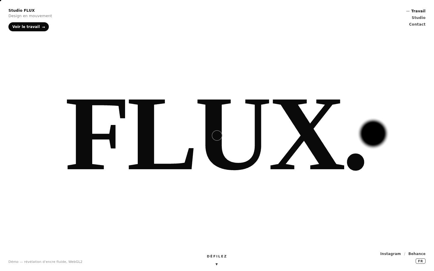 Studio FLUX — Ink Reveal Template