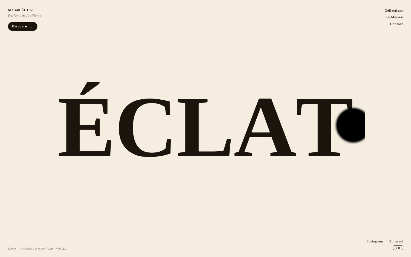 Maison ÉCLAT — Ink Reveal Template (variant)