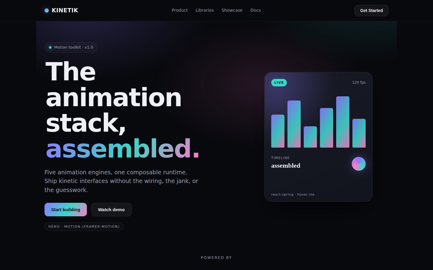 KINETIK — Animation Stack Template