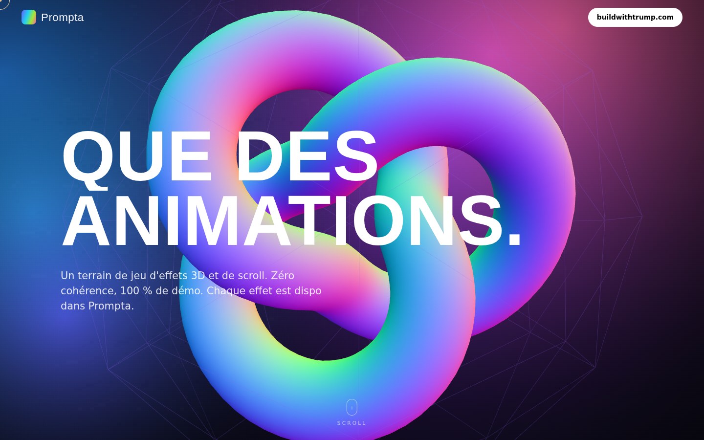 Showcase — Maximalist Animation Template