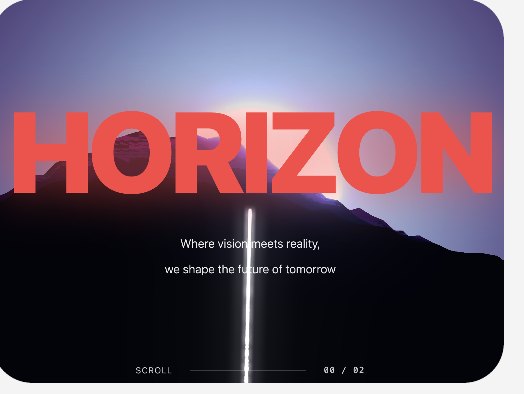 Horizon Hero Section