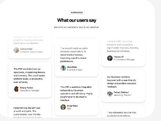 Testimonials Column
