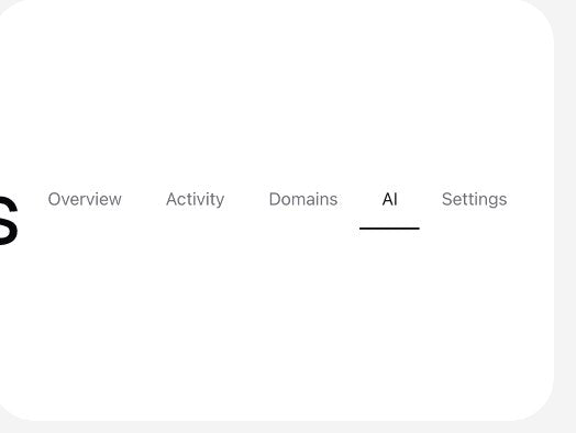 Animated navigation tabs