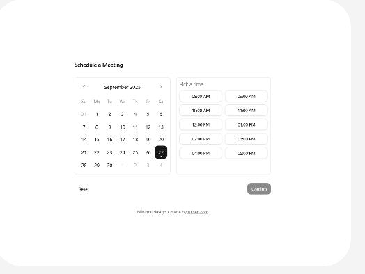 Calendar Scheduler