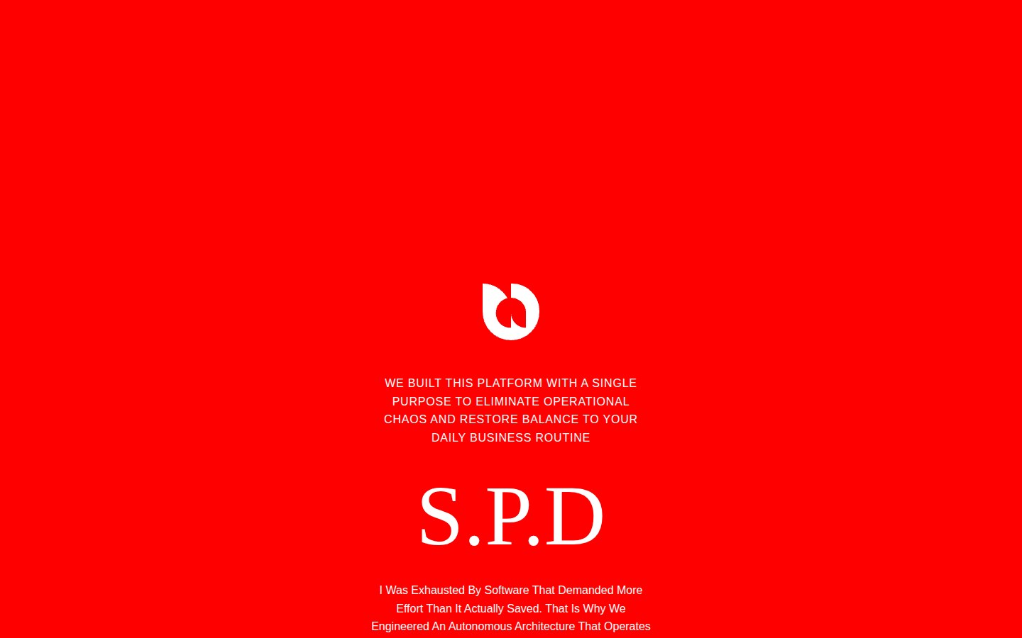 S.P.D — red manifesto section